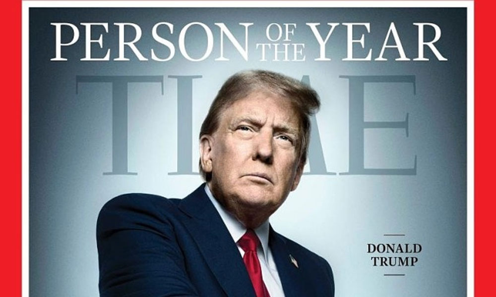 Time Magazine names Donald Trump person of the year for second time