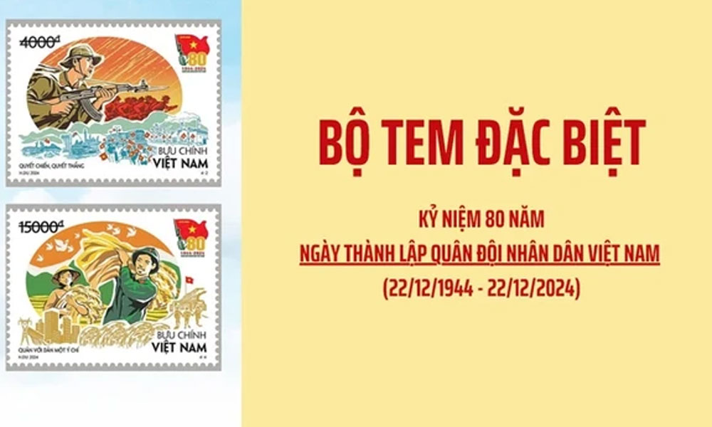 Stamp collection commemorates 80th founding anniversary of Vietnam People’s Army