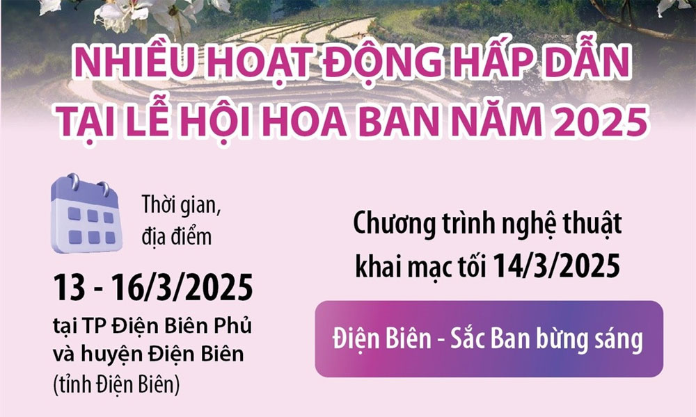  Nhiều hoạt động hấp dẫn tại Lễ hội Hoa Ban năm 2025