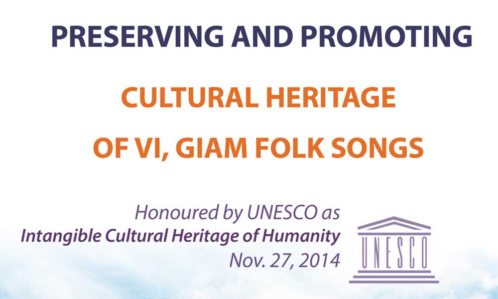Preserving, promoting cultural heritage of Vi, Giam folk songs