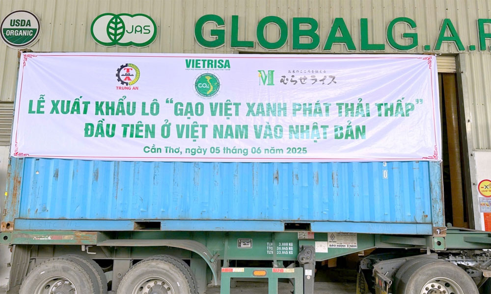 Viet Nam ships first batch of low-emission rice to Japan