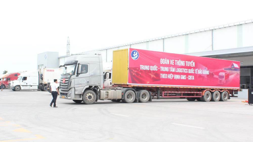 Bac Giang International Logistics Centre welcomes first cross-border truck from China