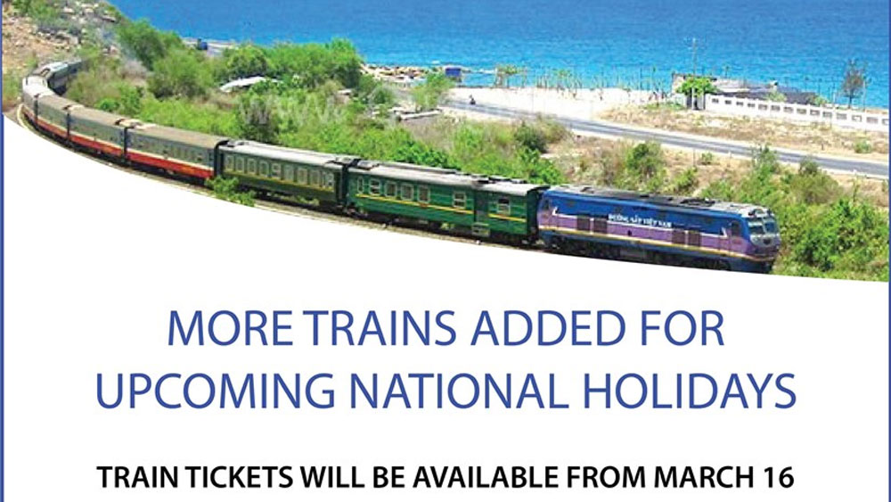 More trains added for upcoming national holidays