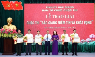 Tổng kết và trao giải Cuộc thi “Bắc Giang niềm tin và khát vọng”