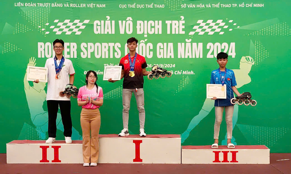 Bắc Giang giành 22 huy chương tại Giải Vô địch trẻ Roller Sports quốc gia