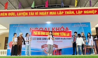  Sôi nổi hoạt động ngoại khóa về chăm sóc sức khỏe sinh sản vị thành niên, thanh niên