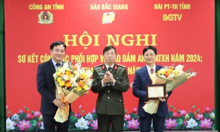 Tăng cường phối hợp giữa Công an tỉnh với Báo Bắc Giang, Đài Phát thanh và Truyền hình tỉnh 