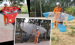 Bắc Giang: Ngăn chặn hoạt động thả diều vi phạm hành lang an toàn lưới điện