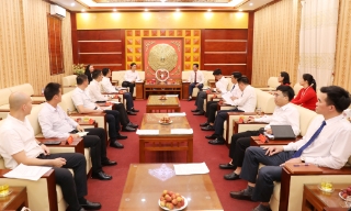 Sở Công Thương Bắc Giang hội đàm với Sở Thương mại Quảng Tây