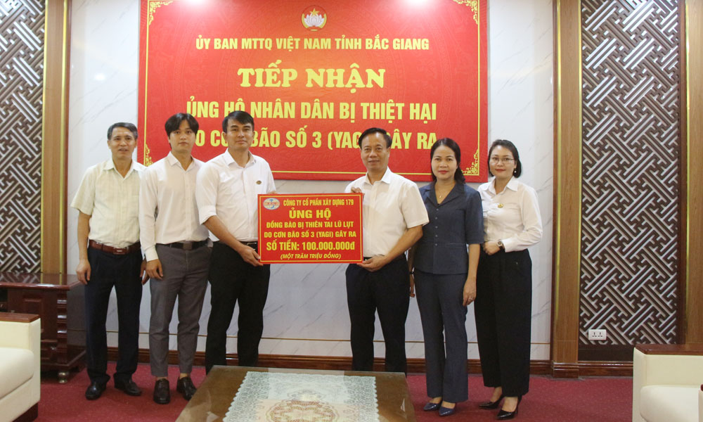 Ban Vận động Quỹ Cứu trợ tỉnh Bắc Giang công bố sao kê tiền, nhu yếu phẩm ủng hộ đồng bào thiệt hại do bão số 3