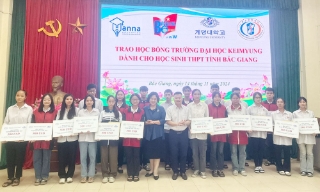 20 học sinh Bắc Giang nhận học bổng của Trường Đại học Keimyung Hàn Quốc