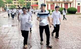 Bắc Giang: Thí sinh thi theo chương trình giáo dục phổ thông 2018 phấn khởi hoàn thành kỳ thi tốt nghiệp
