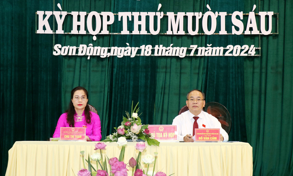 Kỳ họp thứ 16, HĐND huyện Sơn Động thông qua 10 nghị quyết 