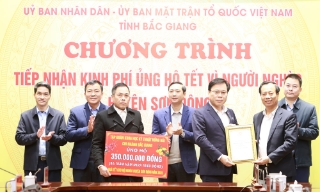 4 doanh nghiệp FDI ủng hộ huyện Sơn Động 1,4 tỷ đồng chăm lo Tết cho người nghèo