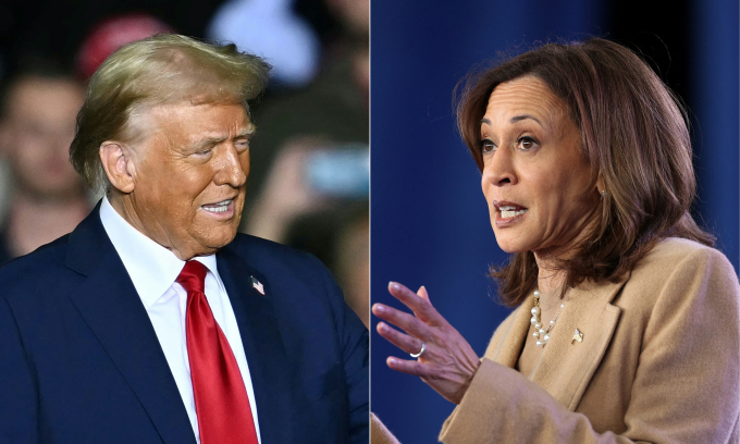  Ông Donald Trump thắng ở ba bang đầu tiên, dẫn trước bà Kamala Harris