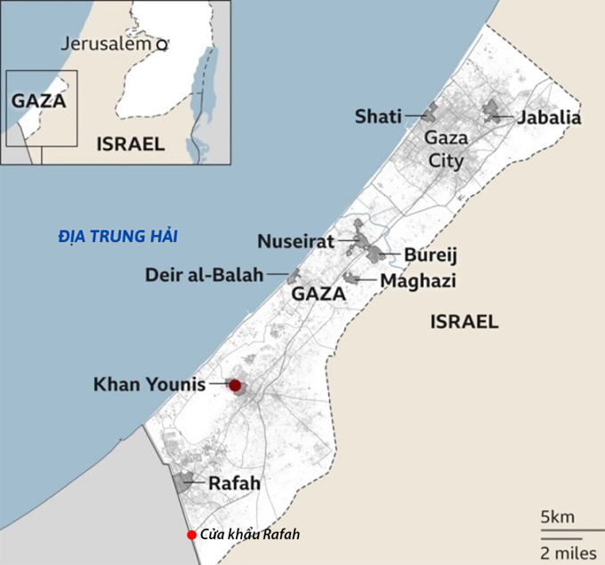 Mỹ kêu gọi Israel mở lại cửa khẩu Rafah