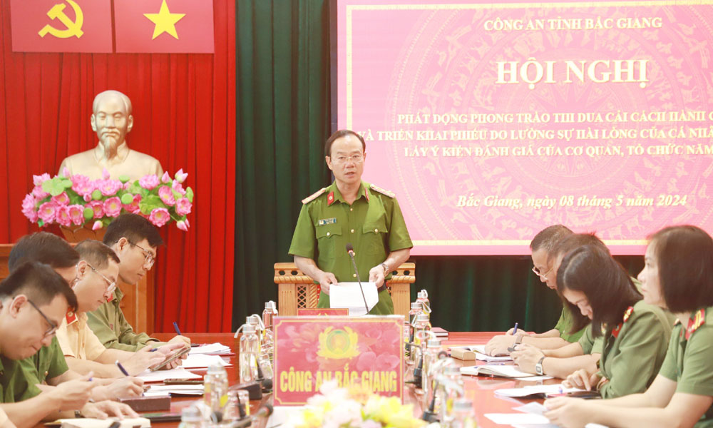 Công an Bắc Giang phát động thi đua cải cách hành chính