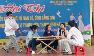 Hiệp Hòa: Thi tìm hiểu kiến thức về sức khỏe sinh sản vị thành niên, thanh niên