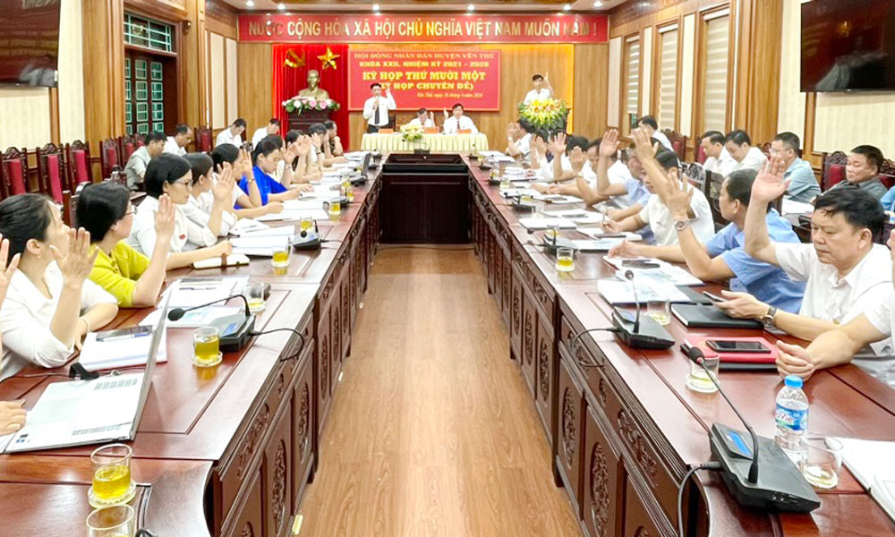 HĐND huyện Yên Thế thông qua nghị quyết về sáp nhập đơn vị hành chính