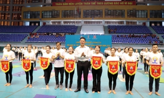 Bắc Giang hưởng ứng Ngày Quốc tế Yoga và khai mạc Giải Yoga các câu lạc bộ tỉnh Bắc Giang mở rộng năm 2025