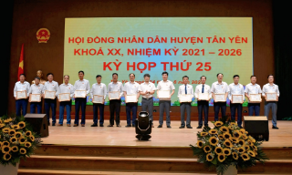 Kỳ họp thứ 25, HĐND huyện Tân Yên khóa XX thông qua một số nghị quyết quan trọng