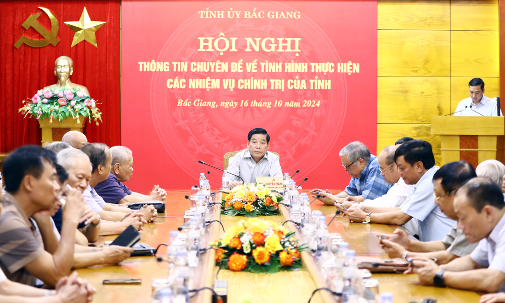  Bắc Giang: Thông tin chuyên đề tình hình thực hiện các nhiệm vụ chính trị của tỉnh