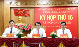 Kỳ họp thứ 16, HĐND huyện Hiệp Hòa khóa XX: Thông qua 6 nghị quyết quan trọng