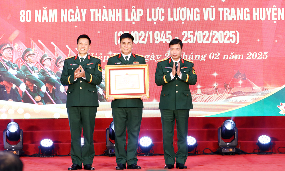   Kỷ niệm 80 năm ngày thành lập lực lượng vũ trang huyện Hiệp Hòa