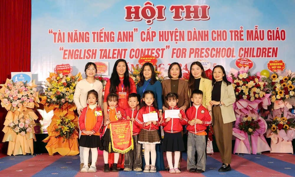  Hiệp Hòa: Tổ chức hội thi “Tài năng tiếng Anh của bé”