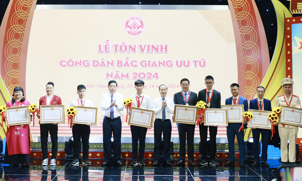  Tôn vinh “Công dân Bắc Giang ưu tú” năm 2024