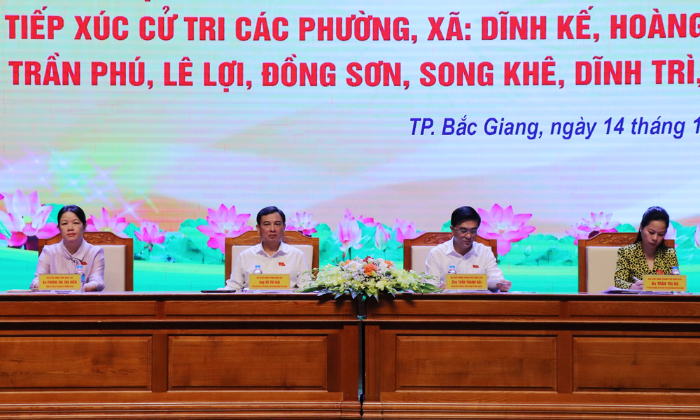  Cử tri kiến nghị TP Bắc Giang quan tâm đầu tư, nâng cấp hạ tầng đô thị