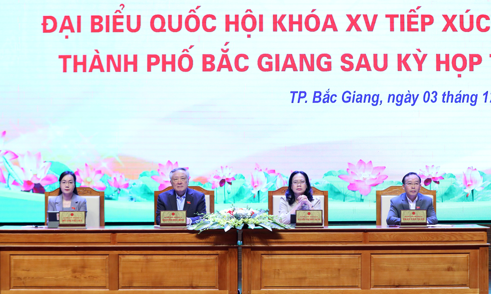  Đại biểu Quốc hội tỉnh Bắc Giang tiếp xúc cử tri TP Bắc Giang