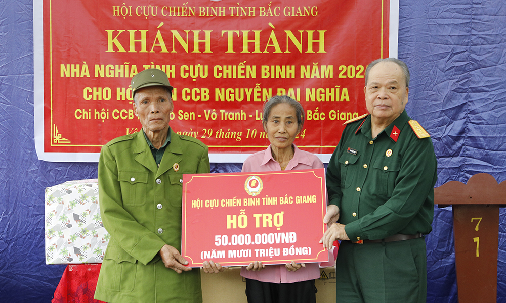   Bắc Giang khánh thành nhà “Nghĩa tình cựu chiến binh” cho hội viên 