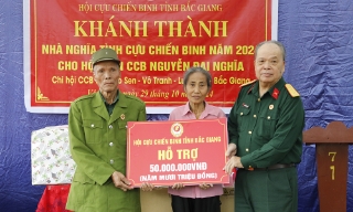  Bắc Giang khánh thành nhà “Nghĩa tình cựu chiến binh”