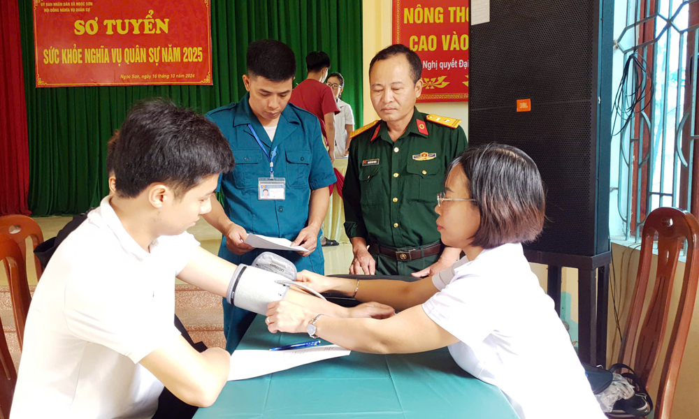  Bắc Giang hoàn thành sơ tuyển nghĩa vụ quân sự năm 2025