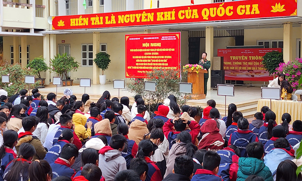  Bắc Giang: Tuyên truyền kỷ niệm 80 năm Ngày thành lập Quân đội nhân dân Việt Nam 22/12