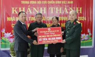 Bắc Giang: Khánh thành nhà “Nghĩa tình Cựu chiến binh” tặng người có công