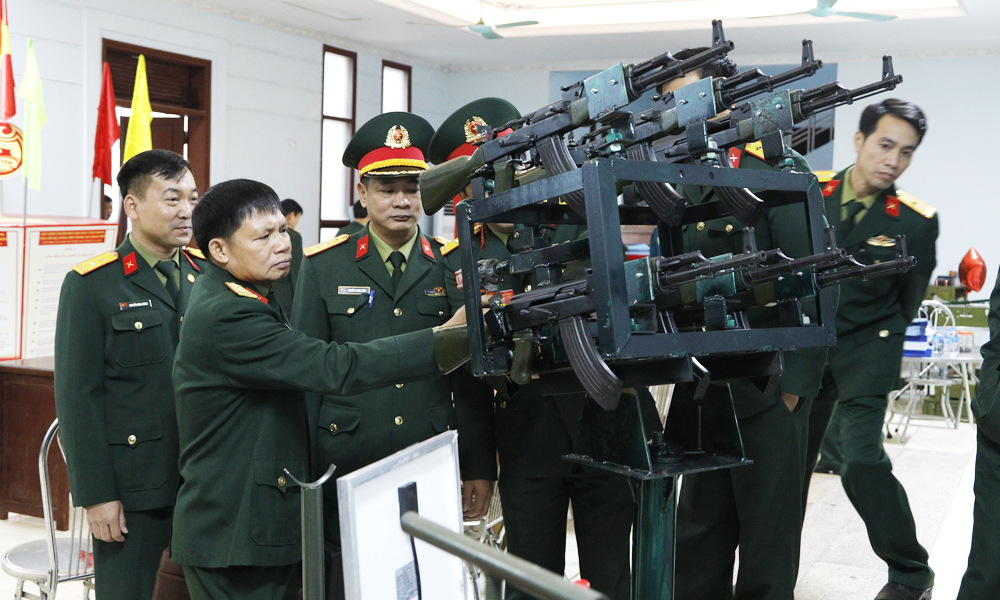  Bắc Giang: 190 sản phẩm tham gia hội thi sáng kiến, cải tiến trang thiết bị kỹ thuật đồ dùng huấn luyện