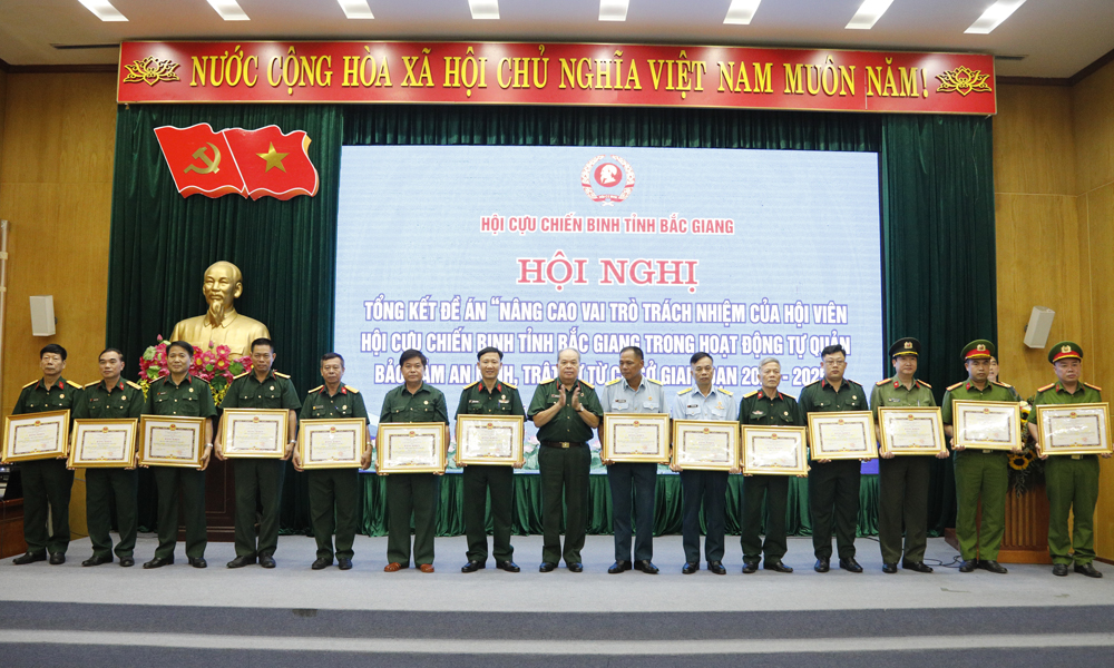  Bắc Giang: Tiếp tục phát huy vai trò của cựu chiến binh trong bảo đảm an ninh trật tự từ cơ sở