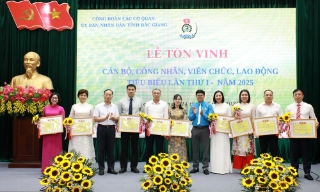 Bắc Giang: Tôn vinh 82 cán bộ, công nhân, viên chức, lao động tiêu biểu