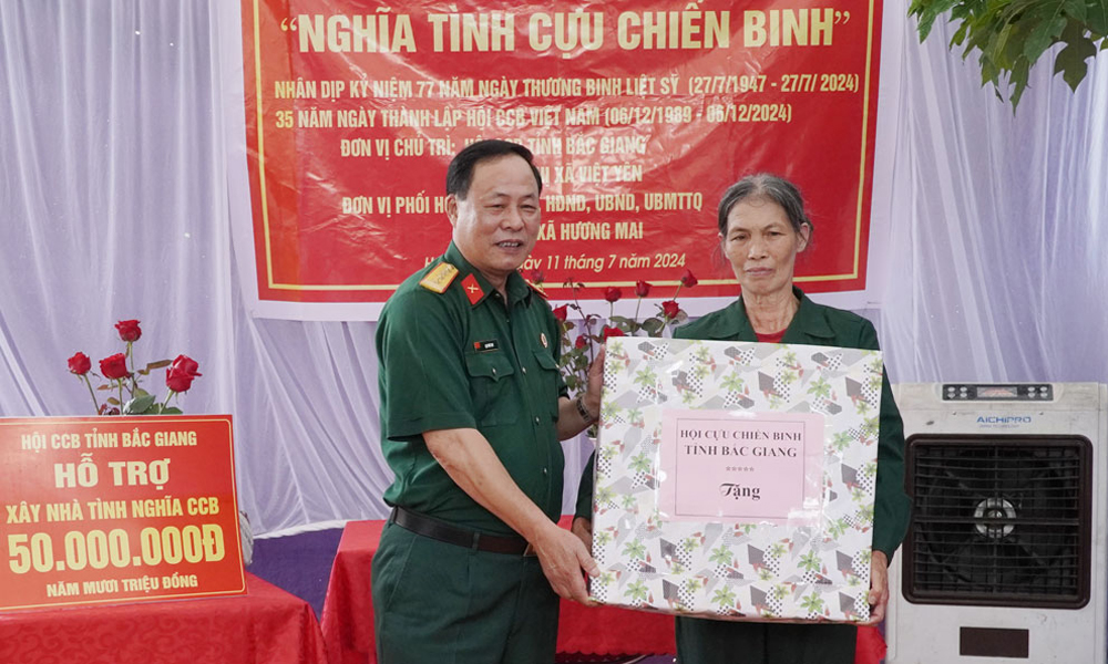 Bàn giao nhà “Nghĩa tình Cựu chiến binh” cho hộ bà Trần Thị Hoàn