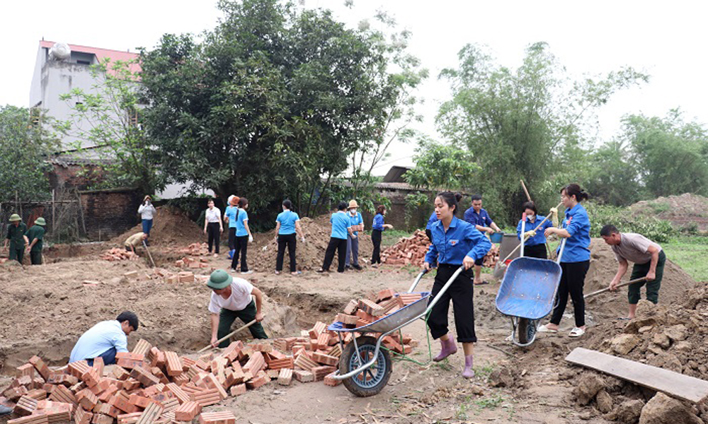 Hiệp Hòa: Khởi công xây mới, sửa chữa 117/117 công trình nhà ở cho hộ nghèo và người có công 