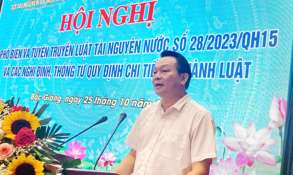  Tuyên truyền, phổ biến Luật Tài nguyên nước năm 2023 và các văn bản hướng dẫn thi hành