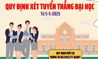 Quy định mới về xét tuyển thẳng đại học từ 5/5/2025