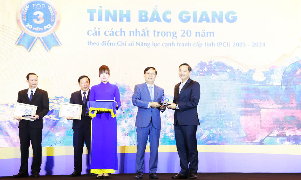  Bắc Giang có tốc độ cải thiện Chỉ số năng lực cạnh tranh cấp tỉnh đứng thứ nhất trong 20 năm qua 
