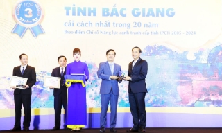 Bắc Giang có tốc độ cải thiện Chỉ số năng lực cạnh tranh cấp tỉnh đứng thứ nhất trong 20 năm qua 
