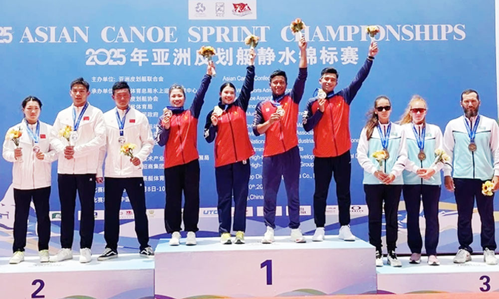  Canoeing Việt Nam giành Huy chương Vàng Giải Vô địch châu Á 2025