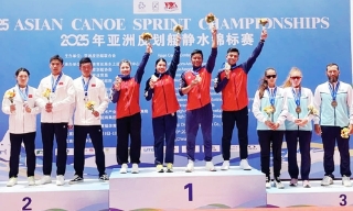 Canoeing Việt Nam giành Huy chương Vàng Giải Vô địch châu Á 2025