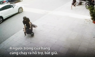 Chủ xe phục kích tóm gọn tên trộm
