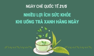 Ngày Chè quốc tế 21/5: Lợi ích khi uống trà xanh hằng ngày